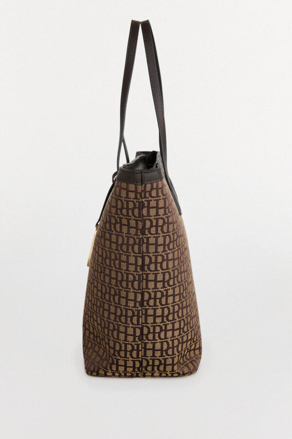 Pedro del Hierro Bolsa de compras jacquard Marrom