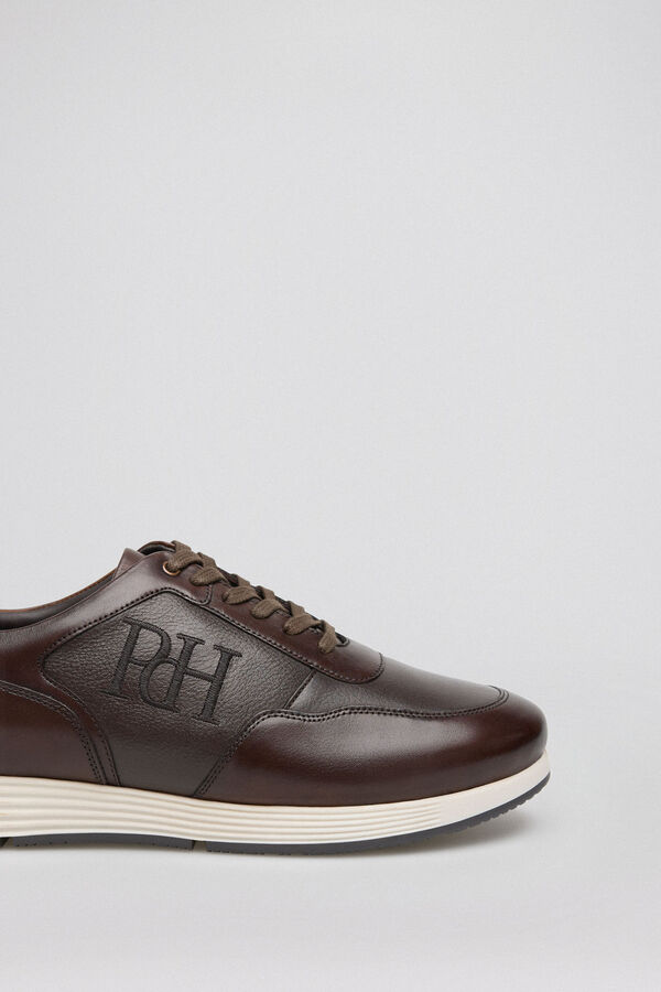 Pedro del Hierro Icon rubber sole trainer  Brown