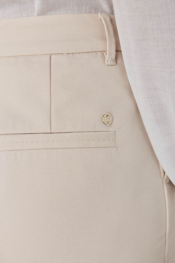 Pedro del Hierro Classic straight pants Beige