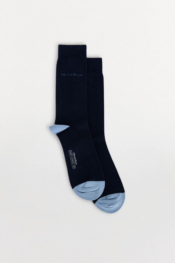 Pedro del Hierro Plain sports socks Blue