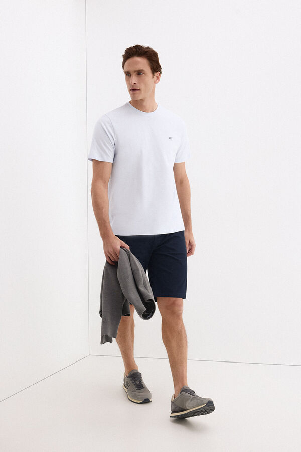 Pedro del Hierro Basic T-shirt Blue
