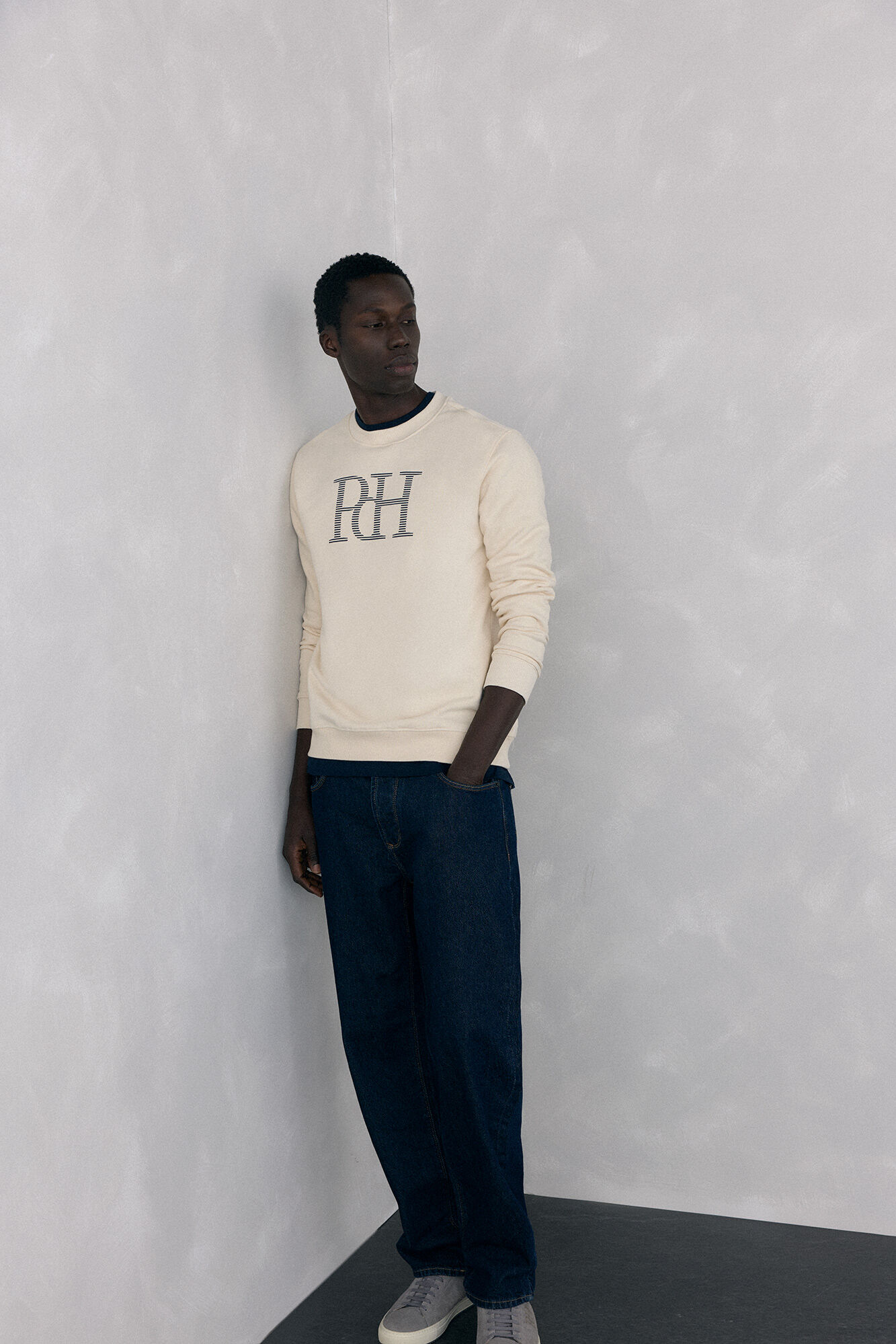 Pedro del Hierro Sweatshirt logo crew neck