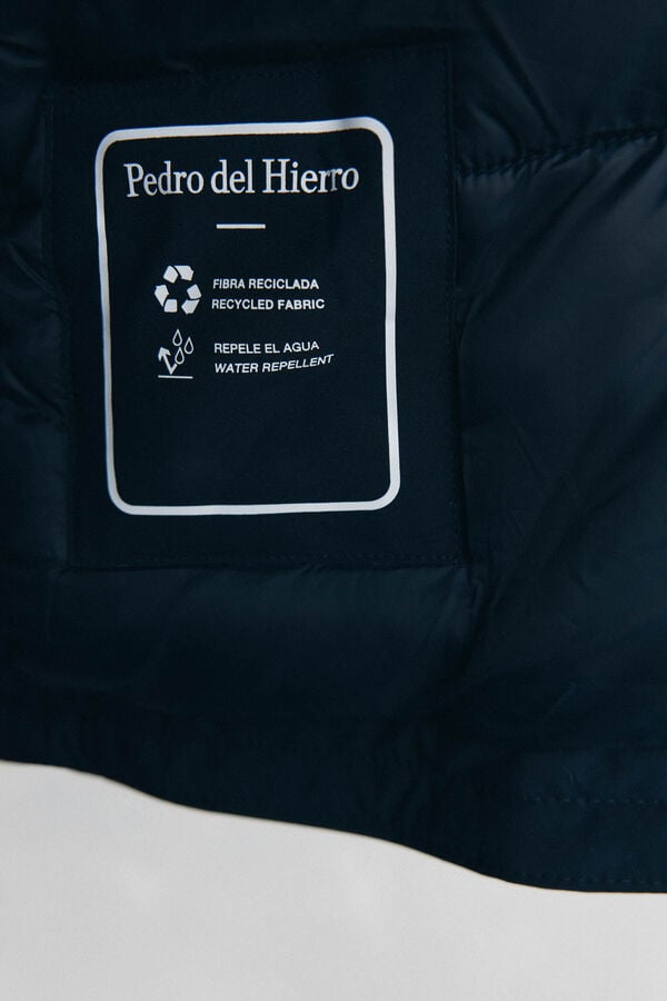 Pedro del Hierro Short hooded parka Blue