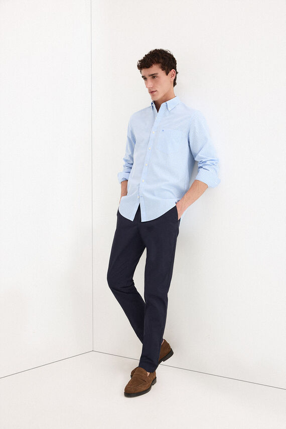 Camisa non iron + antimanchas cuadro vichy