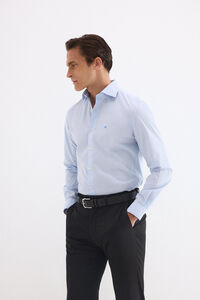 Pedro del Hierro Camisa de vestir aos quadrados non iron antimanchas slim fit