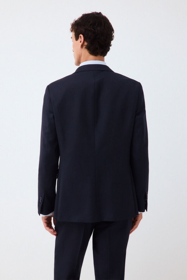 Pedro del Hierro Blazer de fato coordenado slim olho de perdiz Azul