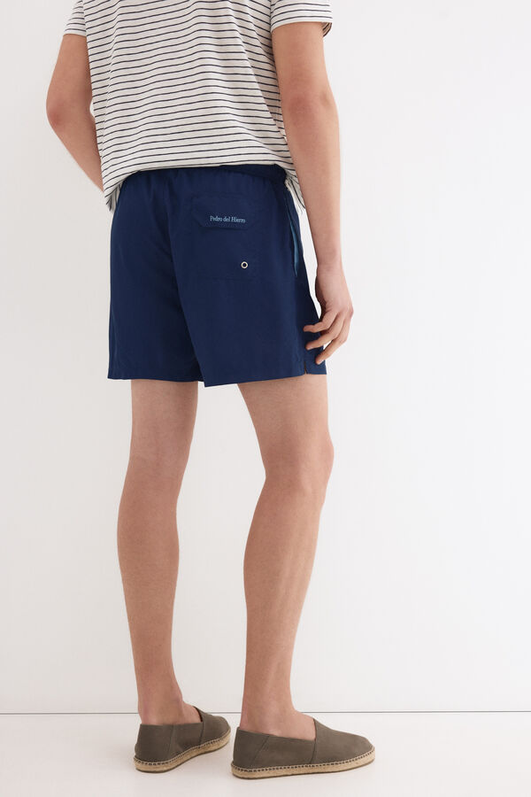 Pedro del Hierro Plain basic swimwear Blue