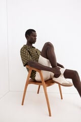 Pedro del Hierro Printed short sleeve shirt Green