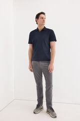 Pedro del Hierro Structure polo shirt Blue