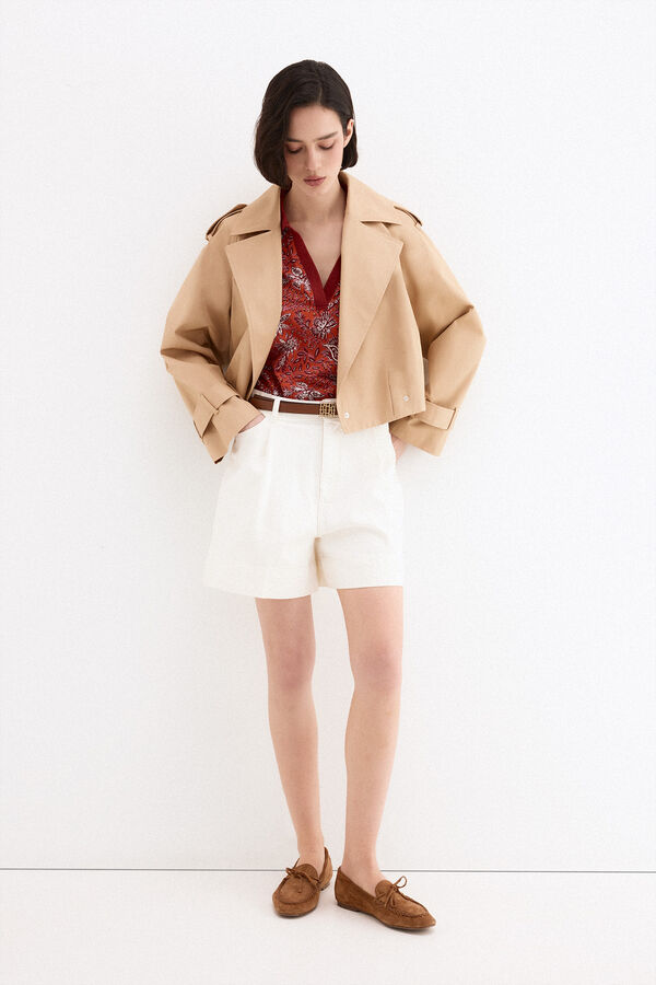 Pedro del Hierro Denim shorts Beige