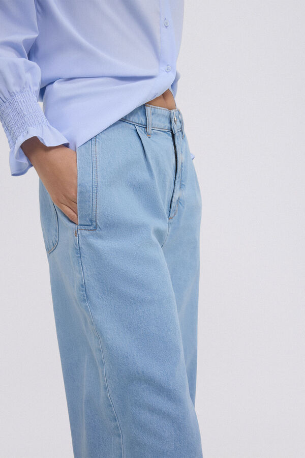 Pedro del Hierro Wide leg full length jeans Blue