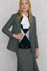 Pedro del Hierro Cheviot Blazer Grey