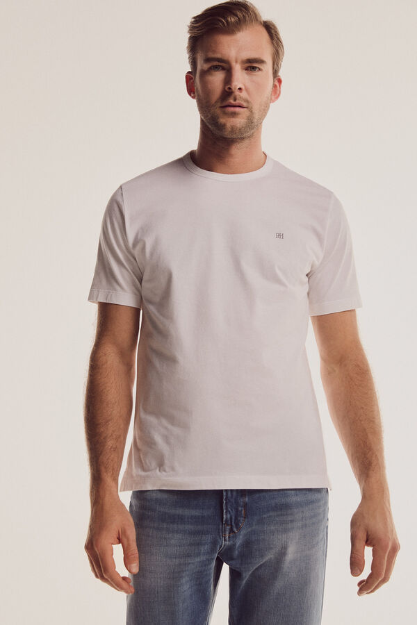 Pedro del Hierro Camiseta cuello caja Blanco