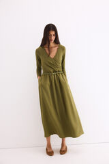 Pedro del Hierro Long mixed dress Green