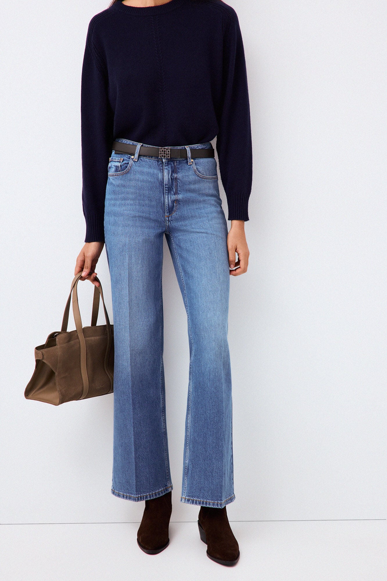 Pedro del Hierro Soft touch wide leg jeans
