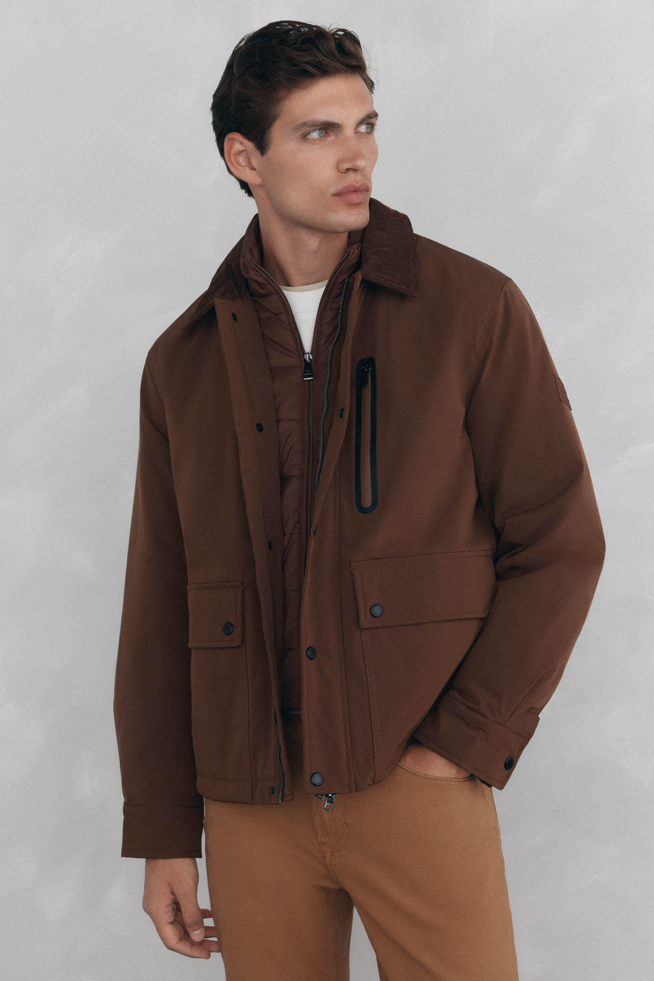 Pedro del Hierro Jacket with leaf neck