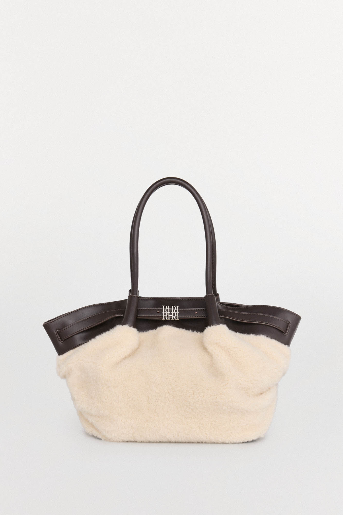 Pedro del Hierro Combined shearling shopper bag