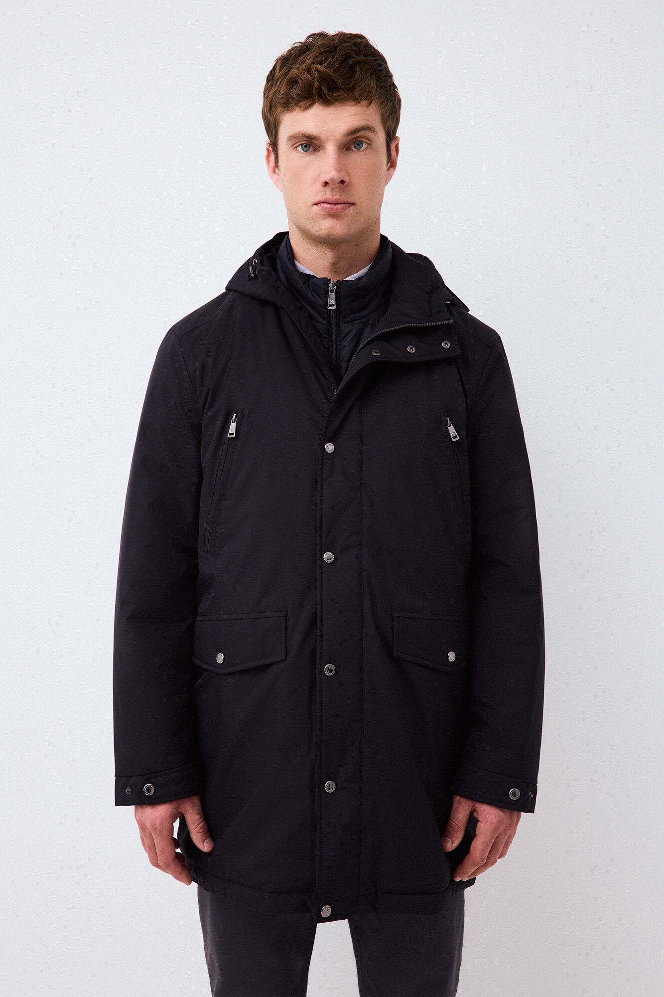 Pedro del Hierro Long four-pocket parka