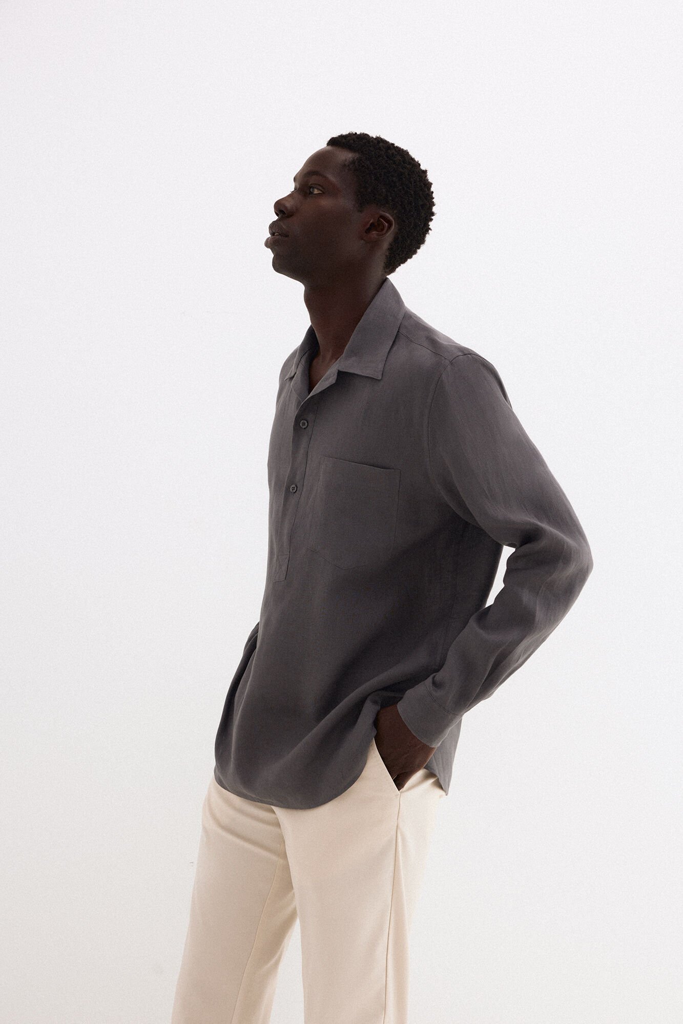 Pedro del Hierro Plain linen T-shirt