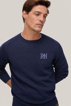 Pedro del Hierro Jersey algodón logo pdh Blue
