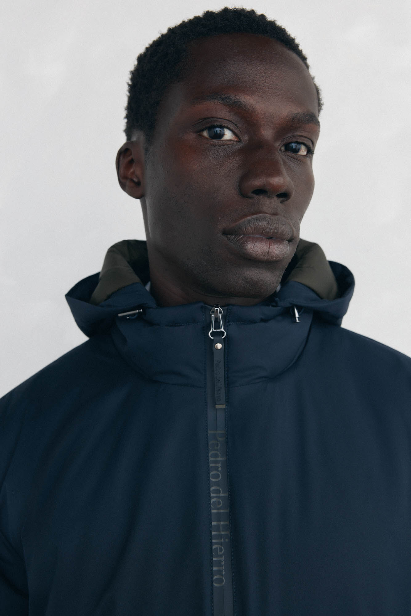 Pedro del Hierro Zip fastening jacket with hood