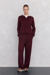 Pedro del Hierro Activewear jersey-knit hood Burgundy