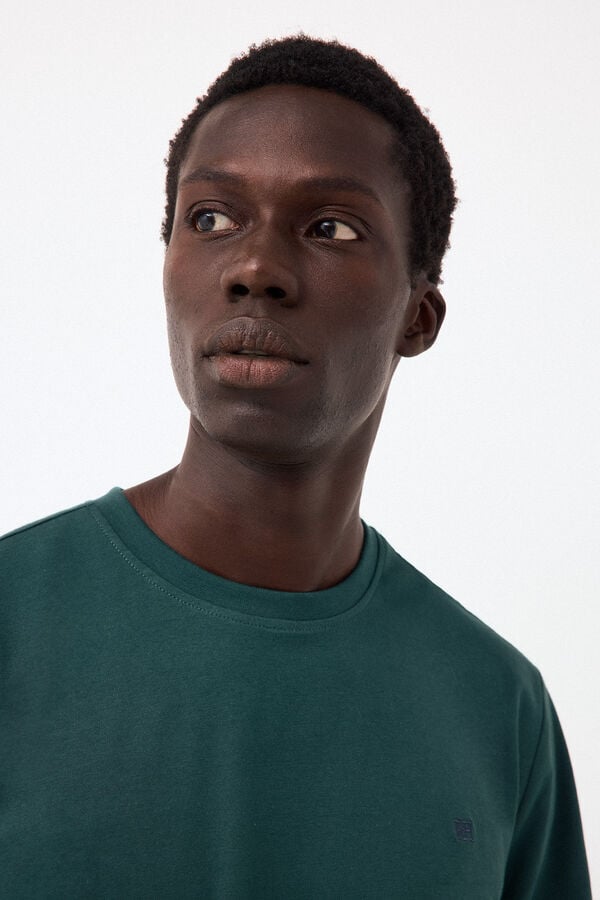 Pedro del Hierro Basic T-shirt Green