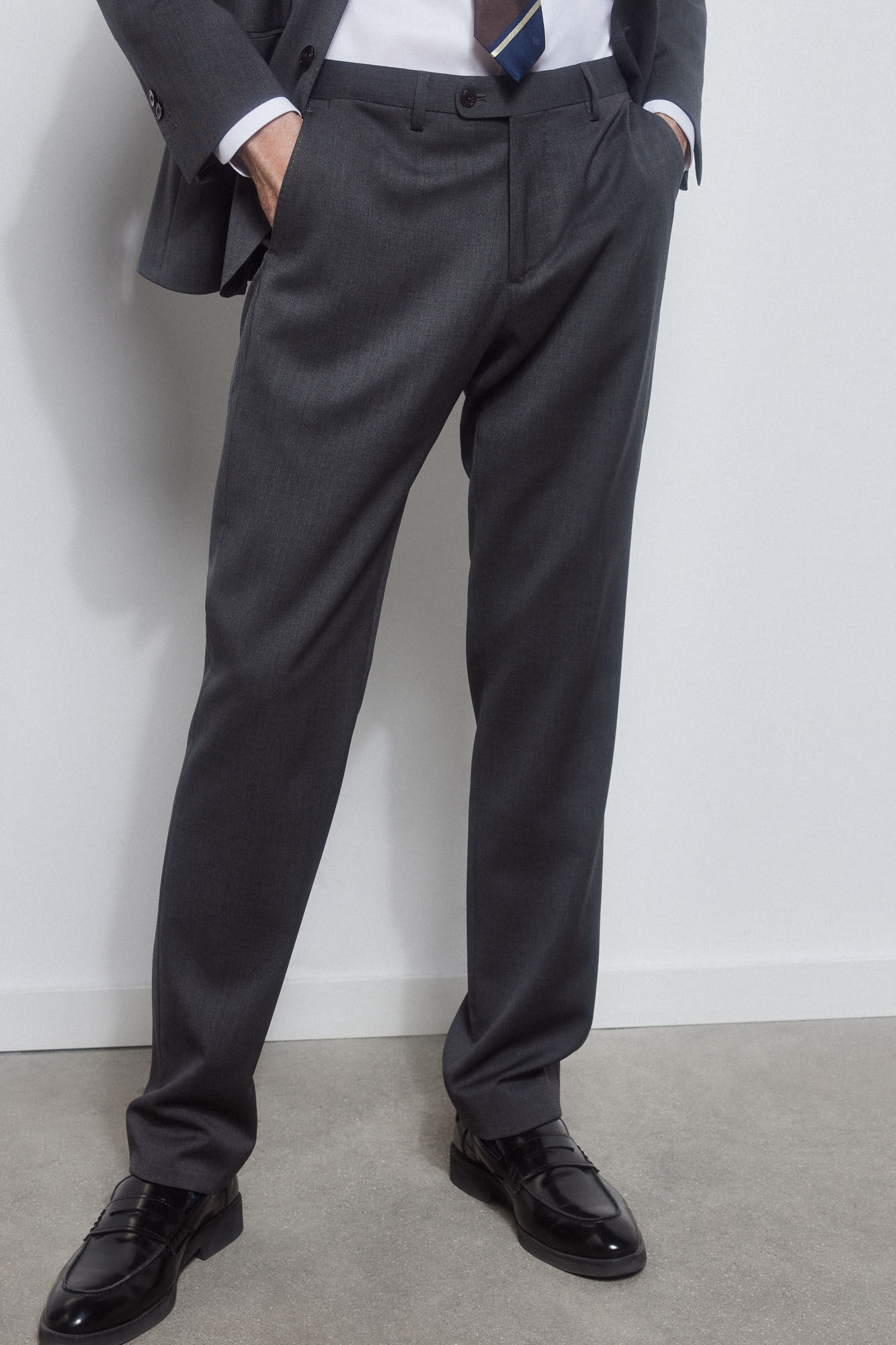 Pedro del Hierro Smooth bi-stretch tailored trousers