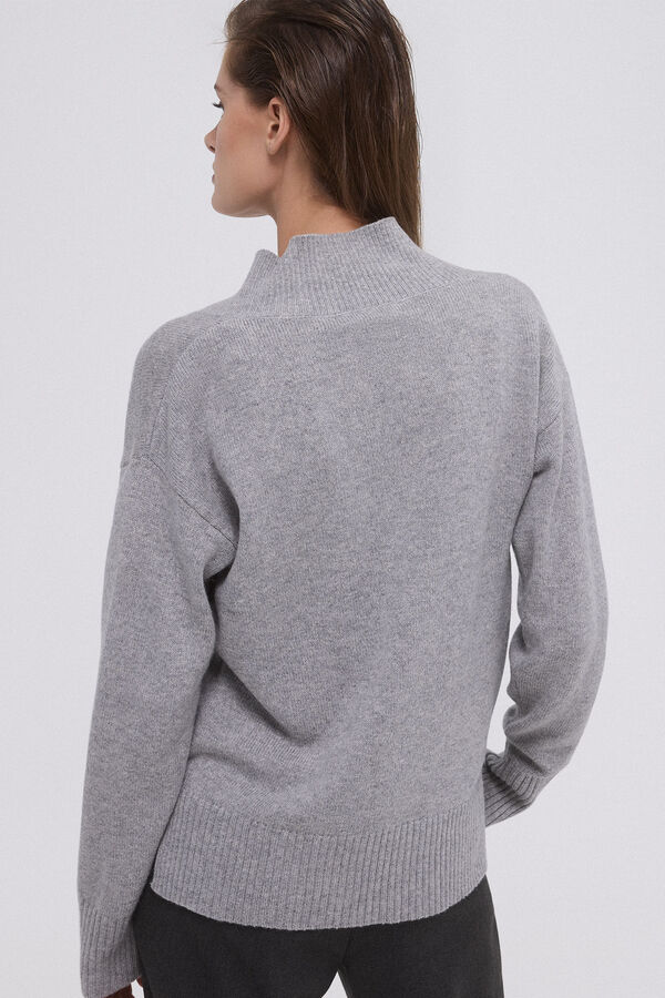 Pedro del Hierro Basic V sweater Grey