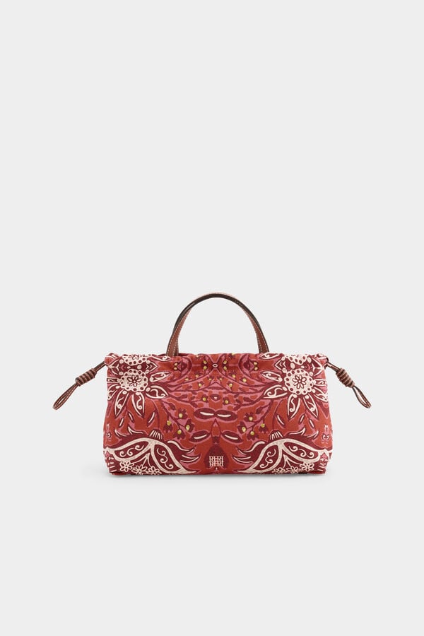 Pedro del Hierro Mala a tiracolo estampada Beige