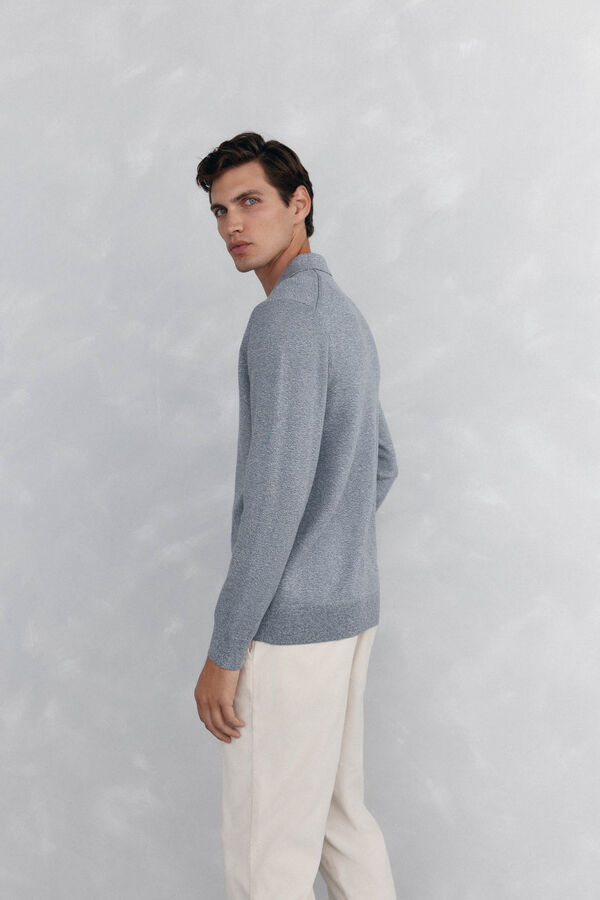 Pedro del Hierro Colar polo liso torcida Cizento