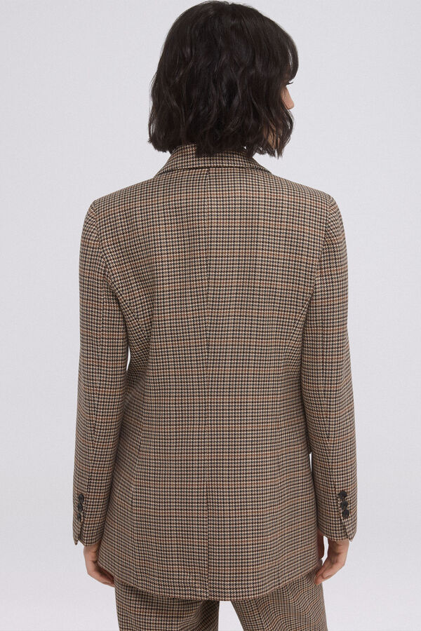 Pedro del Hierro Blazer traje pata de gallo Marrón