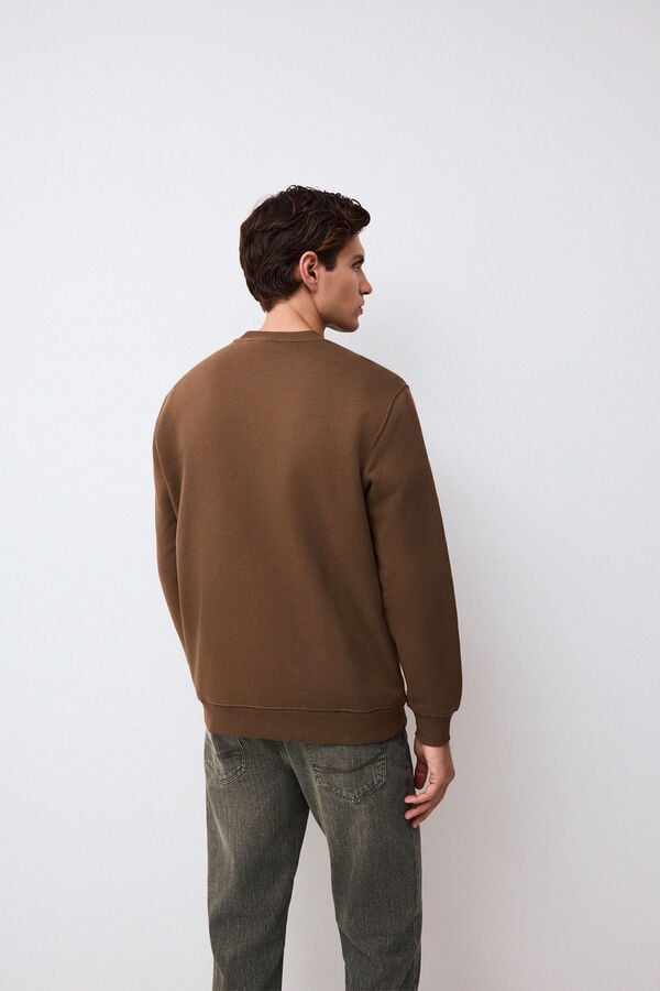 Pedro del Hierro Crew neck logo sweatshirt Green