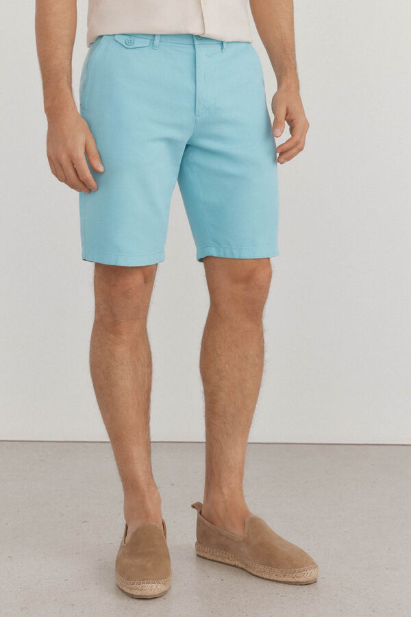 Pedro del Hierro Bermuda chinos pocket Turquoise
