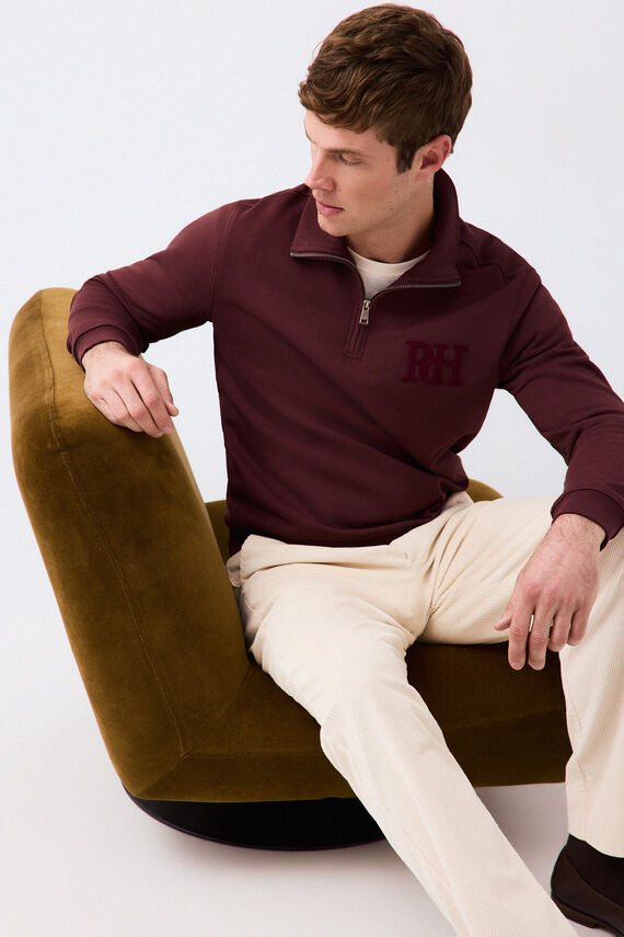 Sudadera cuello cremallera