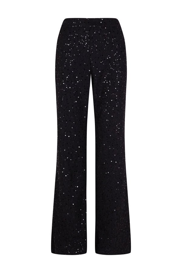 TFP by Tamara Falc&oacute; Sequinned trousers Black