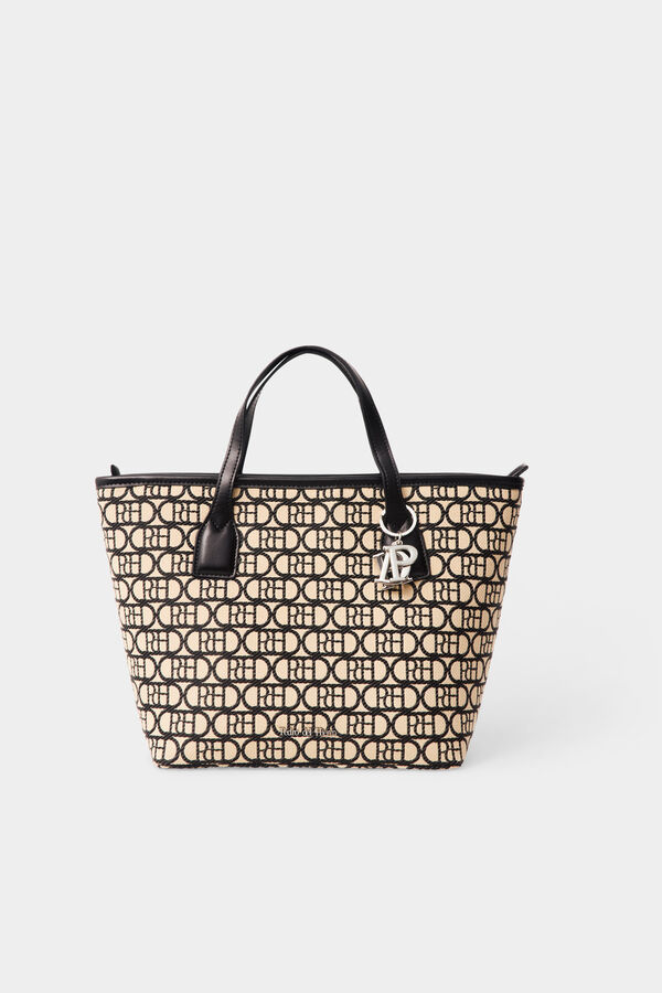 Pedro del Hierro Mala tote bag com logo Beige