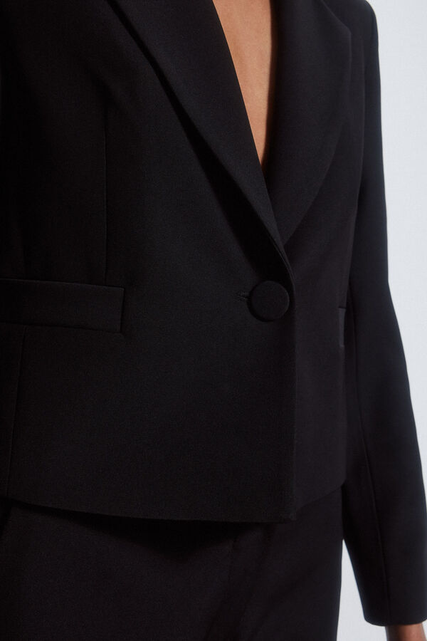 Pedro del Hierro Cropped blazer Black