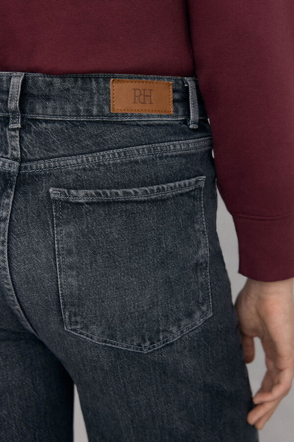 Pedro del Hierro Basic wide-leg jeans Grey
