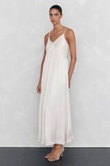 Pedro del Hierro Lingerie dress with gathered detail Beige