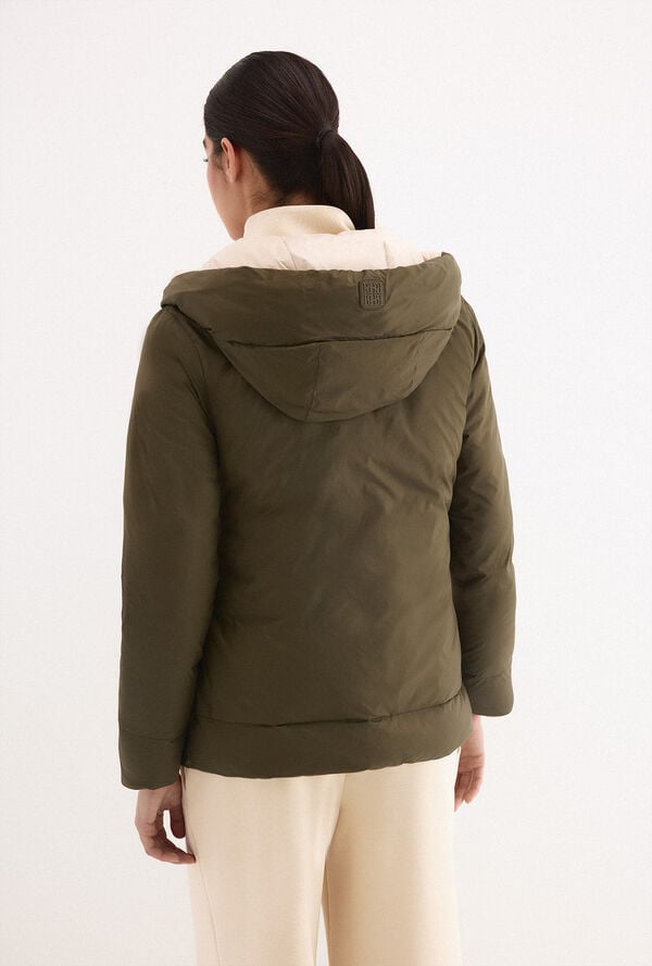 Pedro del Hierro Reversible hooded parka Green