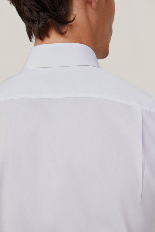 Pedro del Hierro Camisa vestir popelin liso non iron + antimanchas White