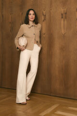 TFP by Tamara Falc&oacute; Leather jacket Beige