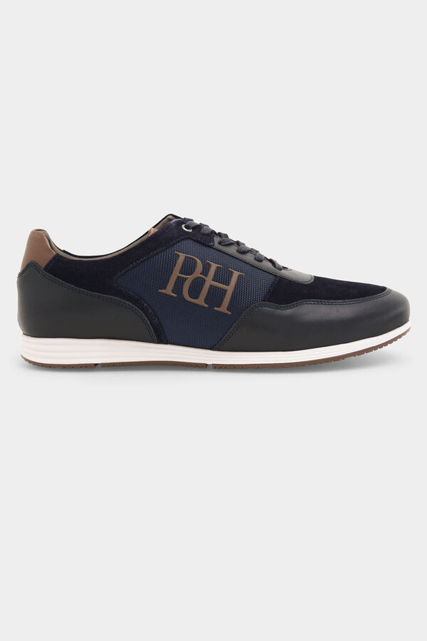 Pedro del Hierro Iconic rubber-soled sneaker Blue