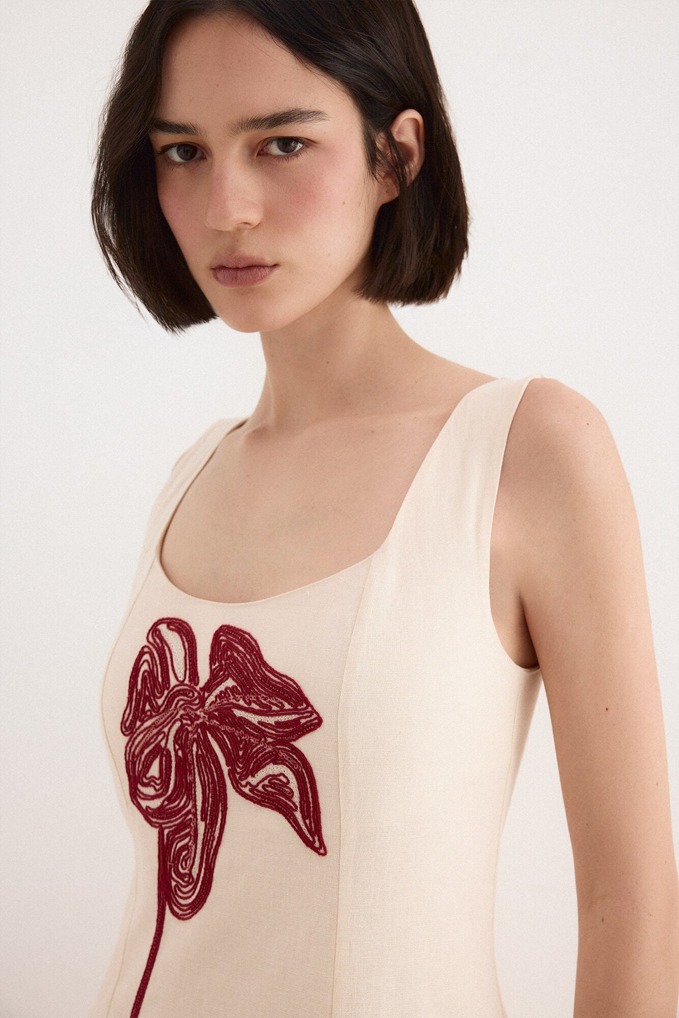 TFP by Tamara Falc&oacute; Floral embroidered dress