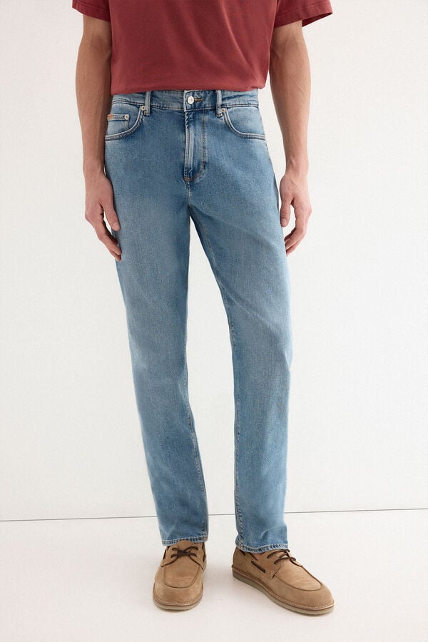 Pedro del Hierro Premium flex lightweight regular fit jeans Blue