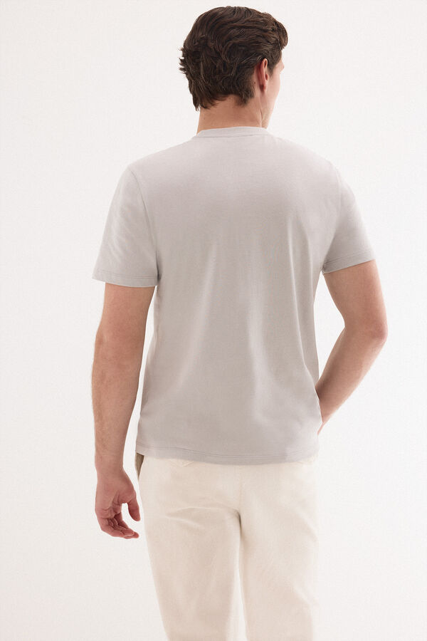 Pedro del Hierro Basic logo T-shirt Grey