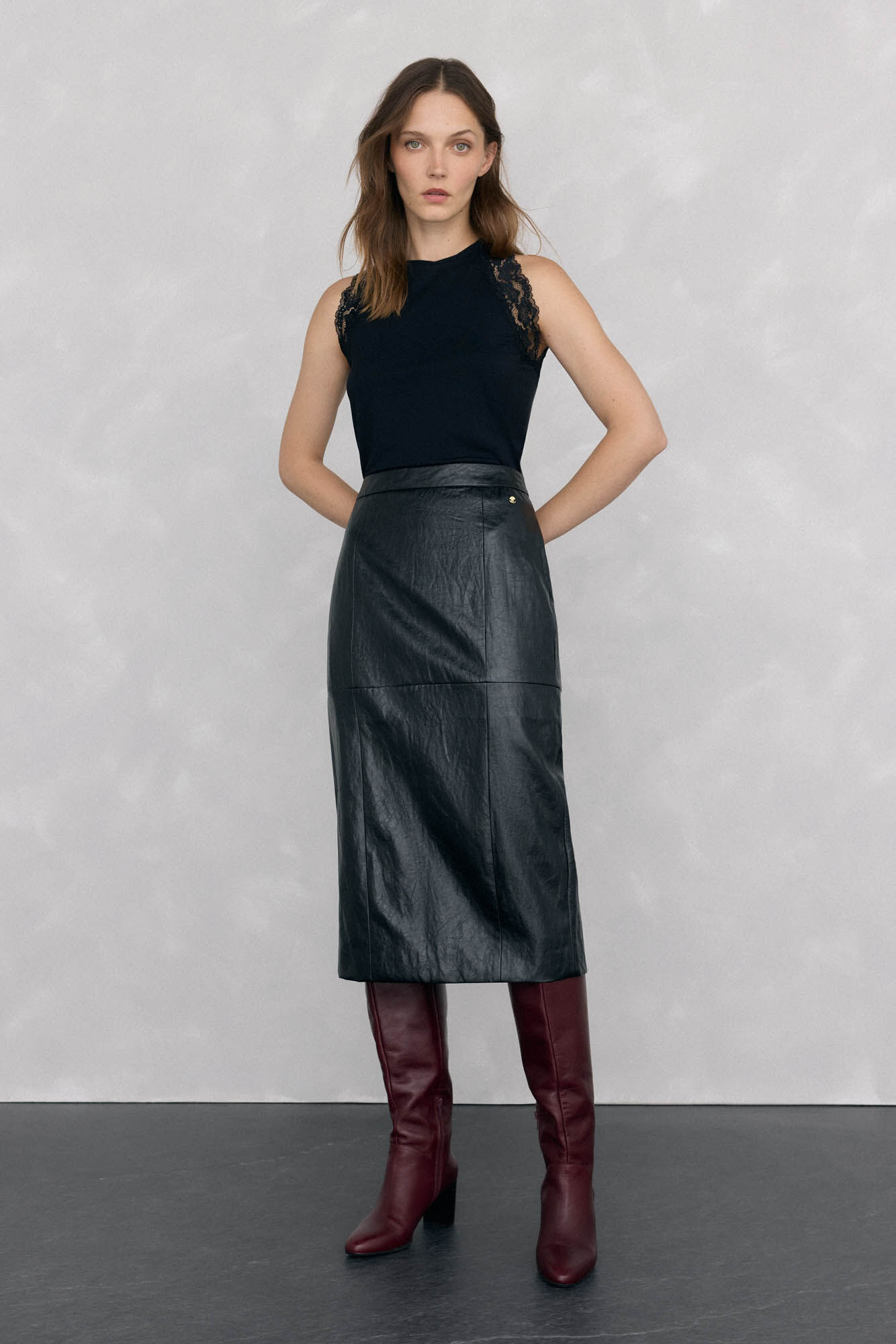 Pedro del Hierro Strappy top with lace