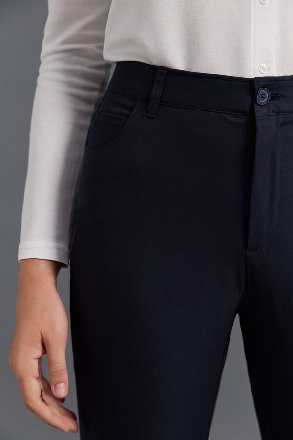 Pedro del Hierro Pantalón cinco bolsillos técnico golf Azul