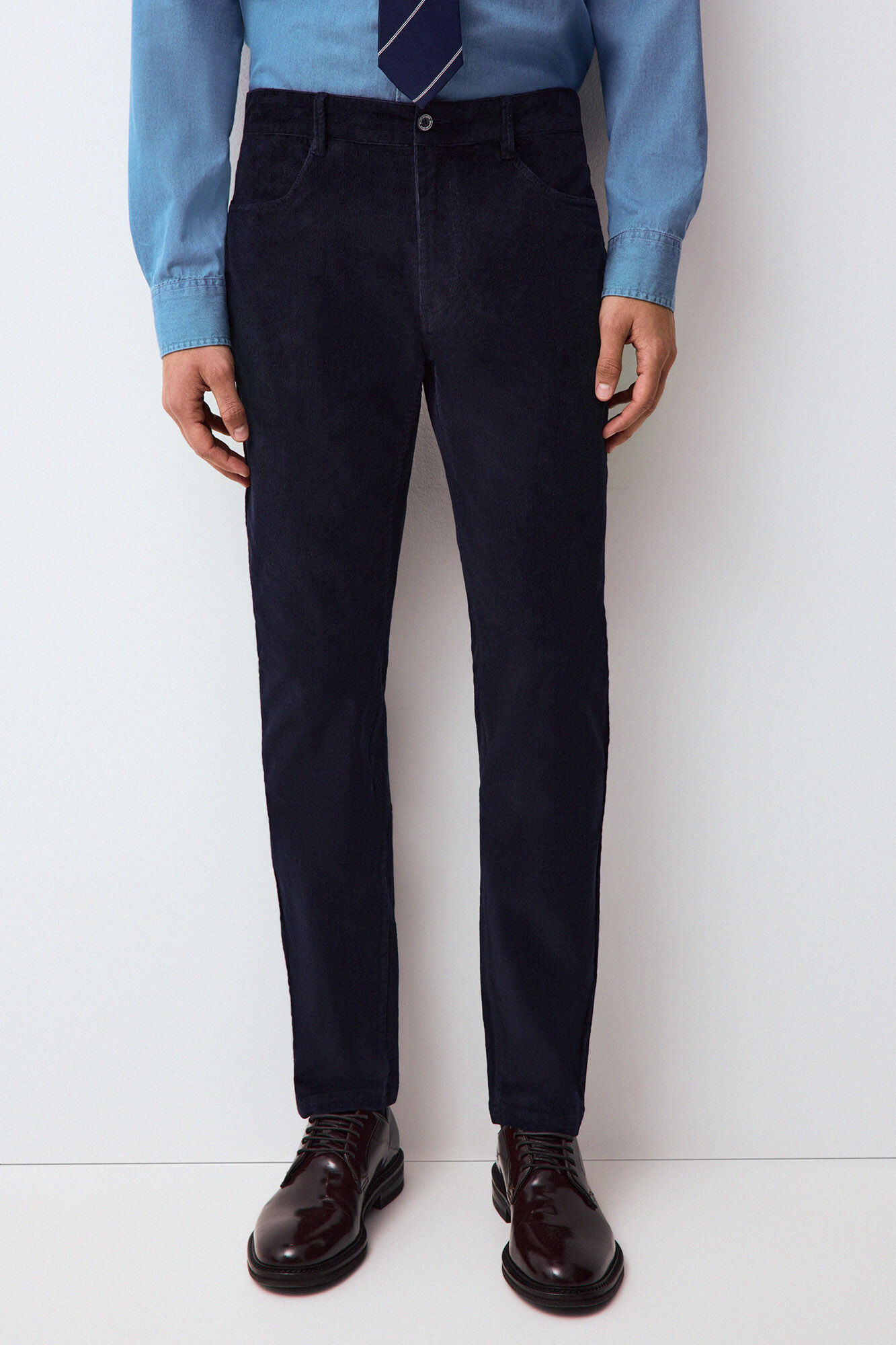 Pedro del Hierro Corduroy slim fit 5-pocket trousers